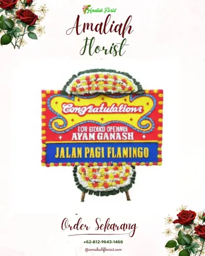 Bunga Papan Congratulation di Pandanajeng